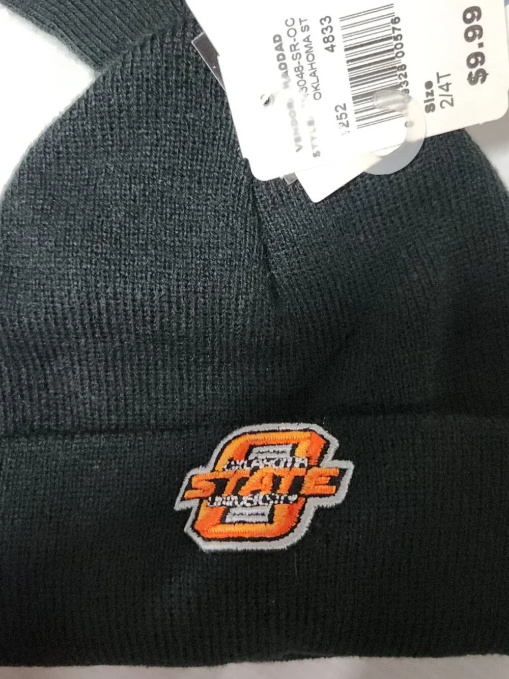 Nike Team Oklahoma State Cowboys Toddler Beanie Mittens 2 Piece Knit 2/4T 145